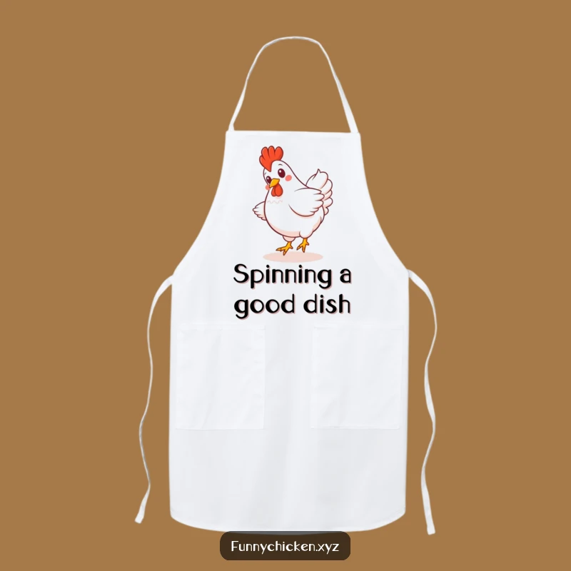 Funny Kawaii Chicken Apron - Cook with Giggles and Flair