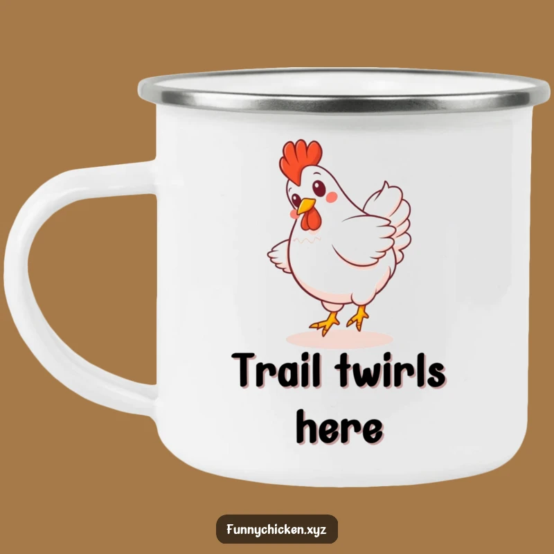 Funny Kawaii Chicken Camping Mug - Adventure with a Giggle
