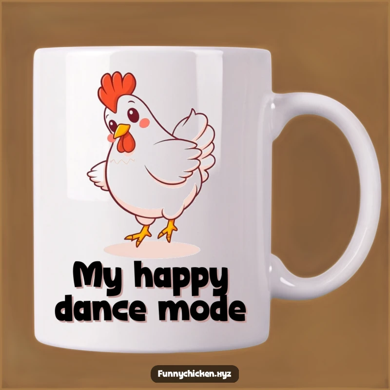 Funny Kawaii Chicken Spin Mug - Hilarious Gift for Chicken Lovers