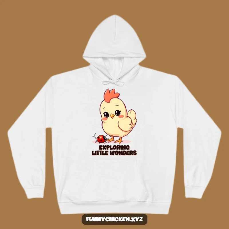 Cozy Funny Kawaii Chicken Hoodie - Warmth for Curious Souls