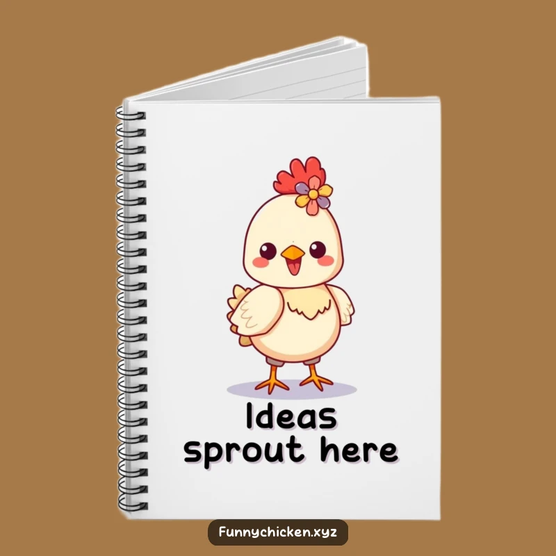 Funny Kawaii Chicken Notebook - Jot Down Proud Thoughts