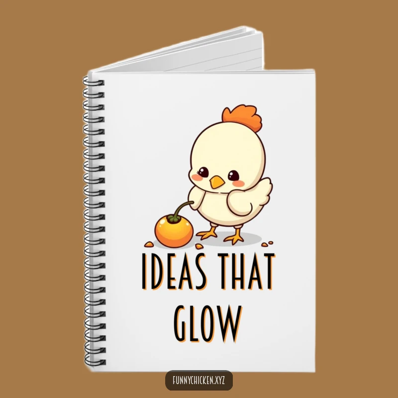 Funny Kawaii Chicken Seed Notebook, Perfect For Notes & Ideas