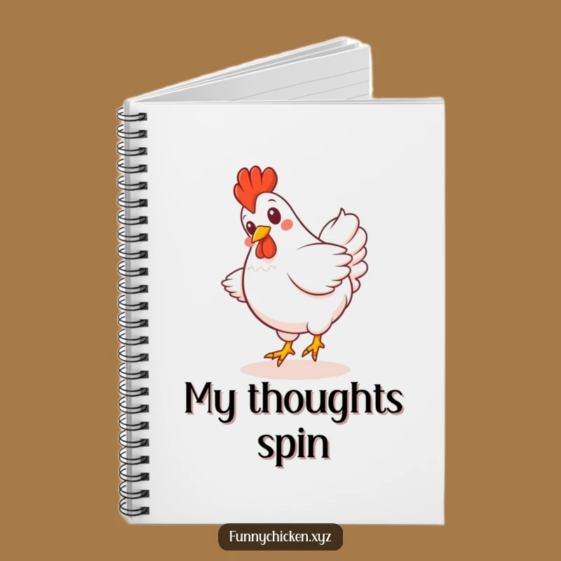 Funny Kawaii Chicken Notebook - Jot Down Your Giggles Here
